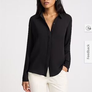 Express Black Button Down Shirt